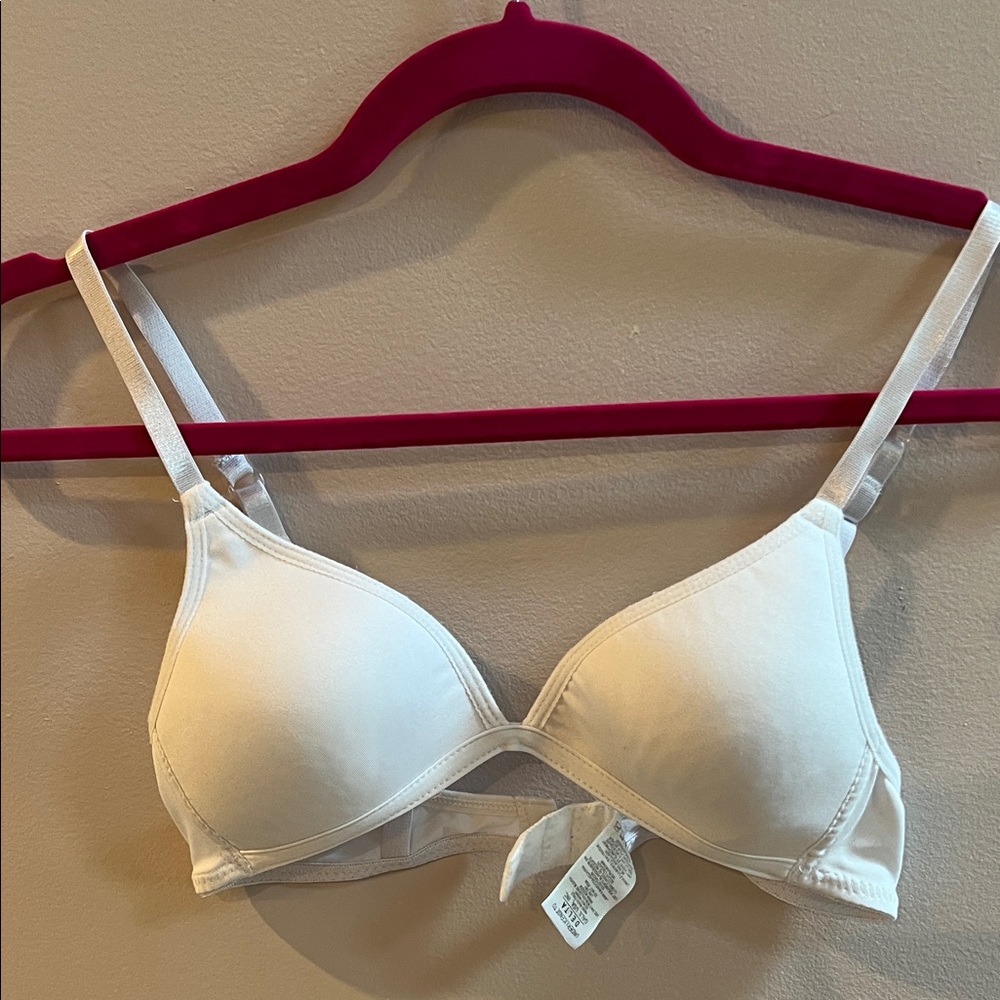 White Comfort Lightly Padded Trainer Bra
